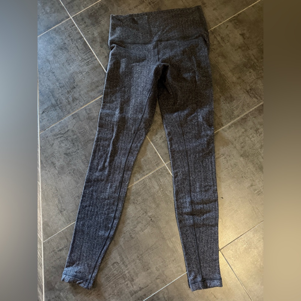 Lulu lemon Dark Gray Knit Leggings